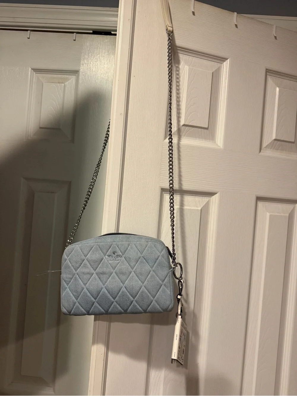 kate spade Quilted Pale Blue Crossbody Bag